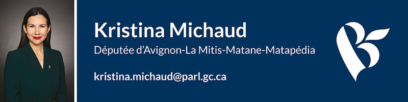 Kristina Michaud - Députée d'Avignon-La Mitis-Matane-Matapédia
